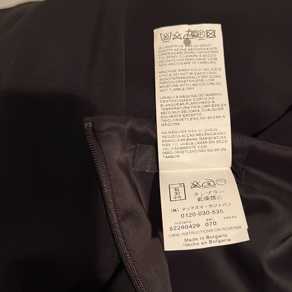 Weekend Max Mara Black Ruched Sheath Dress - Picture 11 of 13